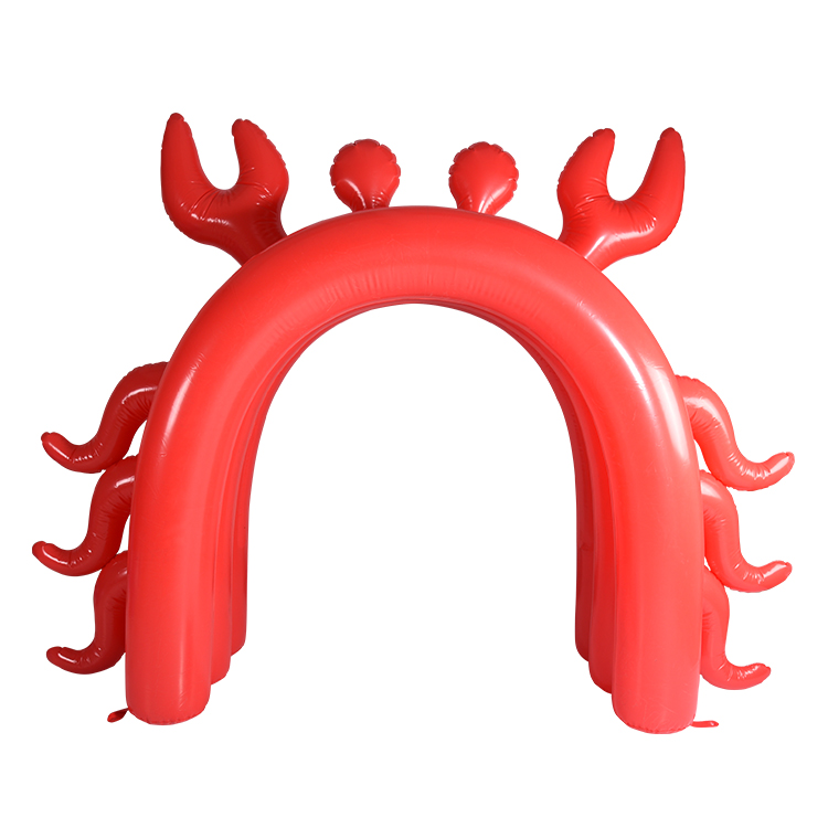 Custom crab spray water inflatable arch spray sprinkler