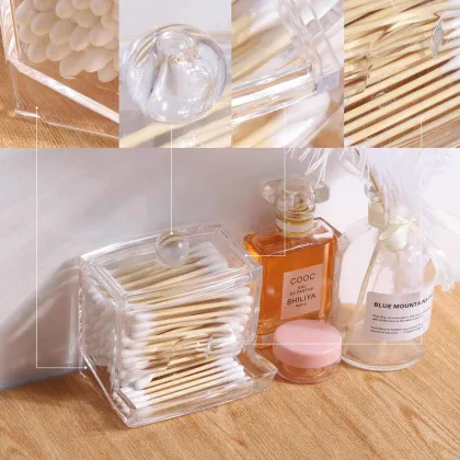 Bathroom Plastic Q Tips Cotton Buds Holder