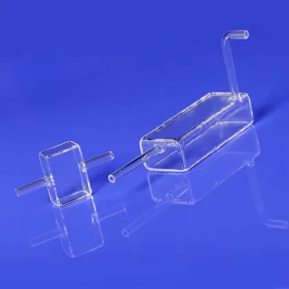 Custom UV Quartz Cuvette and Flow Through Cell for Optical Quartz Glass