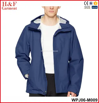 light weight hooded rain jacket for men outdoor wear waterproof jacket