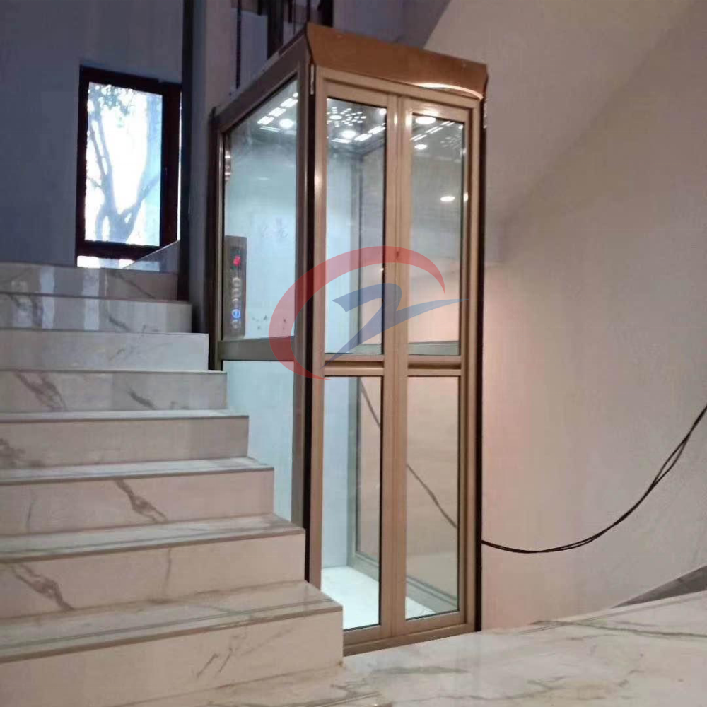 High quality vertical hydraulic home use villa elevator