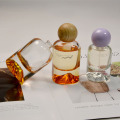 Glass volcano perfume bottle