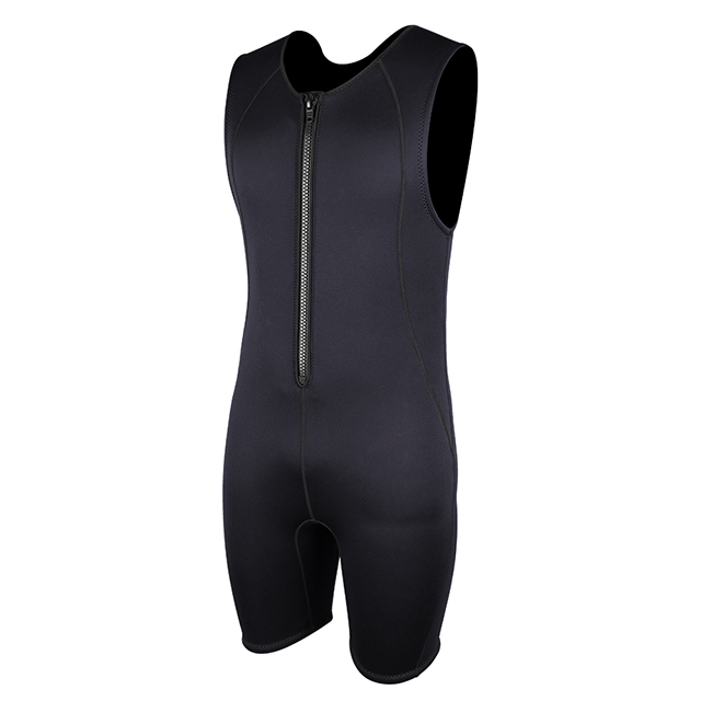 Seaskin Chest Zip 2mm Pria Pendek John Wetsuit