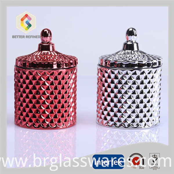 New Design Beautiful Crystal Candle Jars With Lids