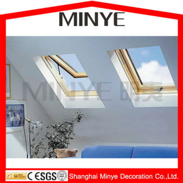 aluminum glass top hung opening awning window roof skylight