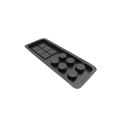 Customized cosmetic disposable black blister plastic tray