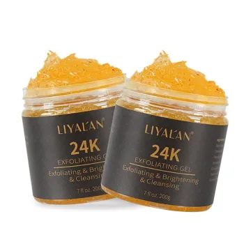 24K Gold Private Label Pore Cleansing Face Scrub for Blackhead Removal