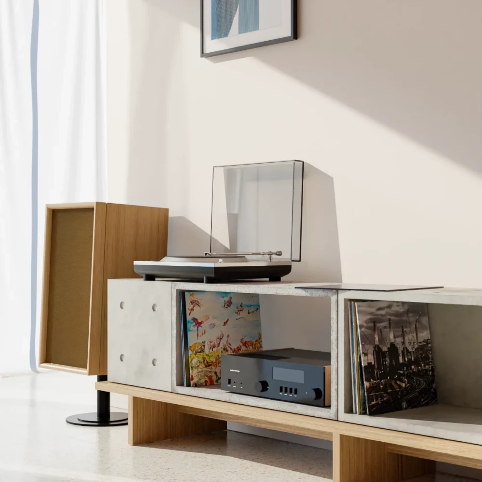 Assembled Building Block Concrete Storage Cabinet