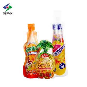 100ML 120ML 150ML مخصصة شكل الحقيبة الحقيبة حقن التعبئة حقيبة لزبادي حليب جيلي عصير الحقيبة