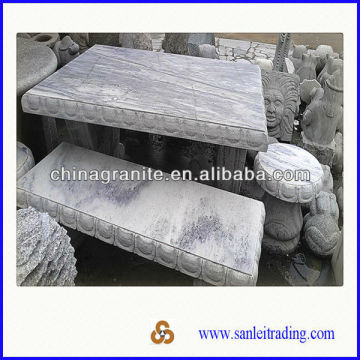 garden stone benches and tables