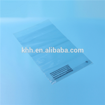 clear LDPE plastic self adhesive bag