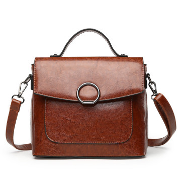 Hot sale PU leather designer hand bag lady