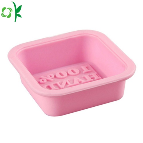 Quảng trường 3D chất lượng cao khuôn silicone cho xà phòng