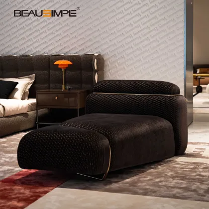 Roma Curved Velvet Adjustable Luxury Bed