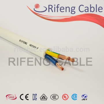 H05VV-F BS Approval PVC Cable