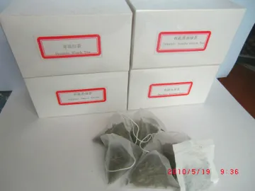 Organic Sencha triangle pyramid tea bag