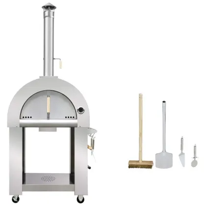 HPO01SS brand portable brick floor pizza oven