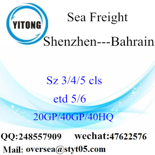 Shenzhen Port Sea Freight Shipping para Bahrain