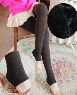 Women Winter Warm Colored Cotton Seamless Leggings 9113