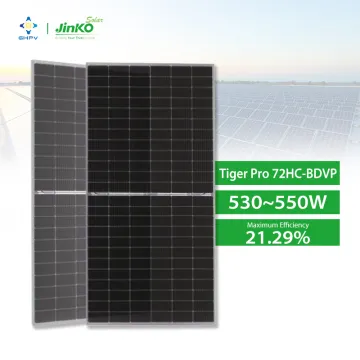 Jinko Tiger Pro 72HC-BDVP Bifacial PV Modules: 530W to 550W with Dual Glass