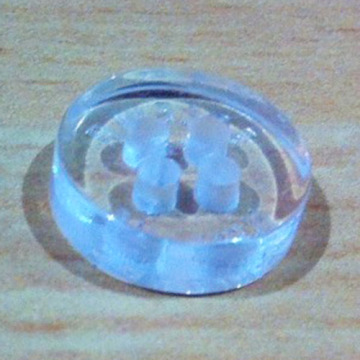 Plastic Blue 4-Hole Button