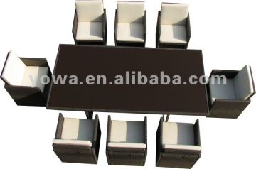 YHA012 CHAIRS AND TABLE INDOOR RATTAN FURNITURE