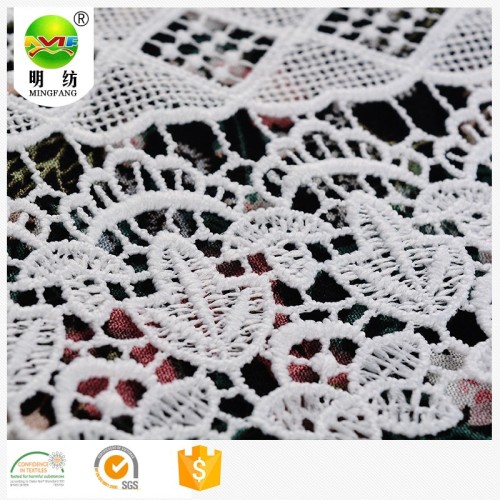 100 Polyester Kain renda murah untuk pakaian wanita
