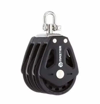 Sailboat Dinghy Hardware 35mm Triple Swivel Shackle Block Master BP-3505F