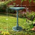 28 Inch Height Polyresin Garden Bird Bath