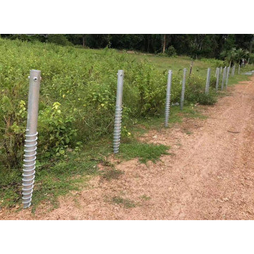 Ground Screw Pole Anchors for Solar Mounting System