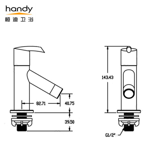 Single Cold Pillar Taps for Wash Basin