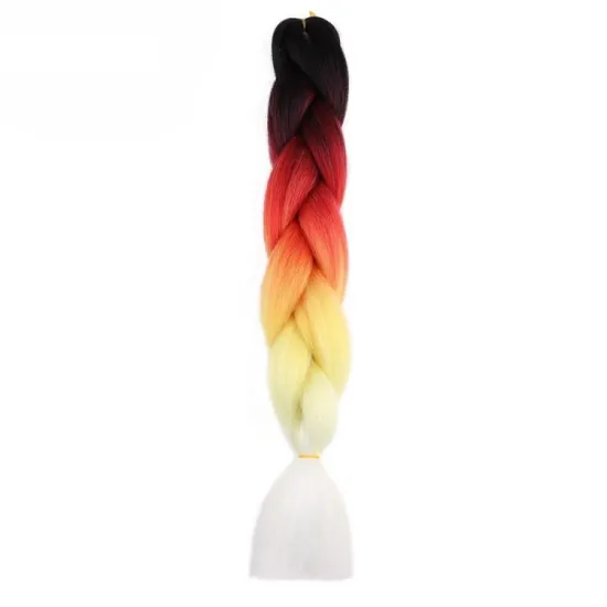 Wholesale Synthetic Hair JumboBraid Ombre Color Braiding Hair for Crochet Braids Hair Twist