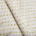 Gold Silke Stripe Jacquard Fabric for Garment