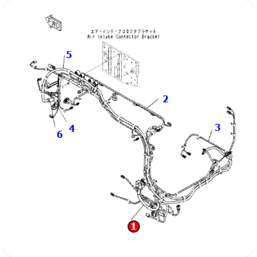 SAA6D170-5C Harness 6245-81-5312