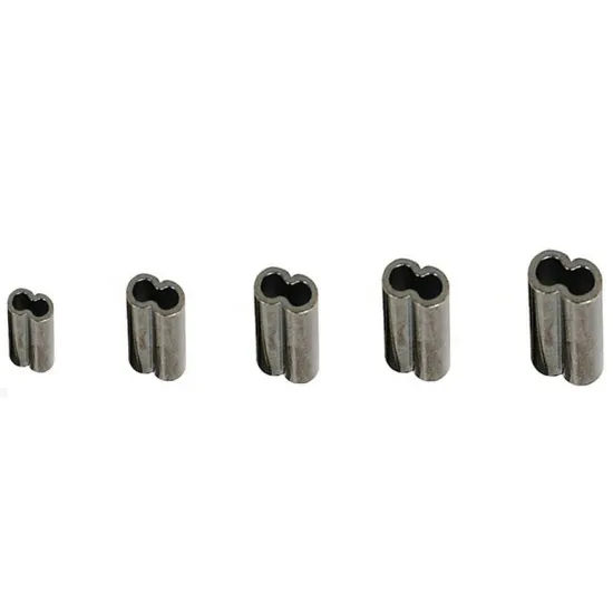 Hysun Hot Sale Copper Double Barrel Crimp Sleeves for Monofilament Fishing Line & Stainless Steel Wire Rope