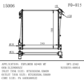 Radiator para Ford Explorer OEM número 3L2Z8005AA