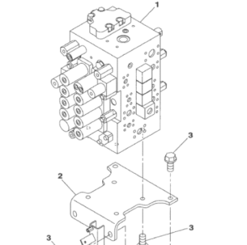 Main Control Valve for Excavator CX210B - KRJ10310 Hydraulic Valve
