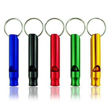JIURAN Multifunctional Aluminum Emergency Survival Keychain with Whistle for Outdoor Sports