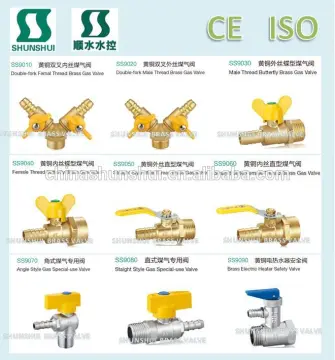 SS90305 gas ball valve water brass gas valve for oven/stove