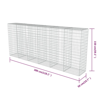 Galvanized Steel Gabion Baskets with Bending and Punching Services