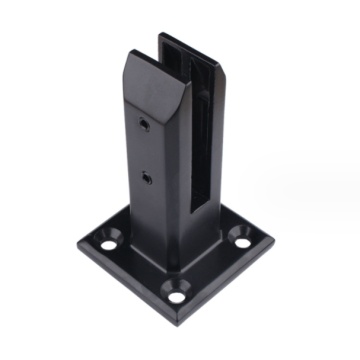 Valla de piscina de vidrio Matt Black Spigot