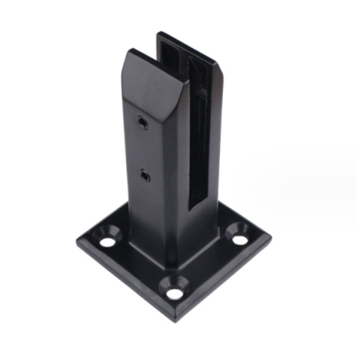 Valla de piscina de vidrio Matt Black Spigot