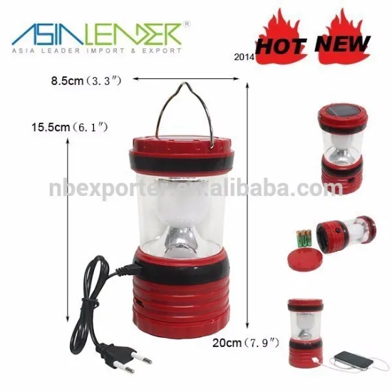 portable high lumen camping solar led lantern esl