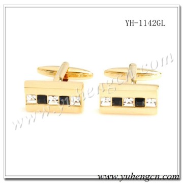 YH-1142GL Elegant Gold Jewelry Cufflinks,Hot Selling Mens Accessories