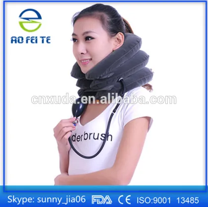 Aofeite Full Flannel Material Cervical Neck Traction Device, Neck Massage Traction