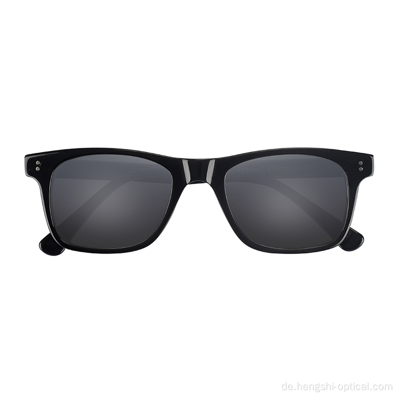 Hochwertige Mode Rechteck quadratische Spiegel Acetat Sonnenbrille