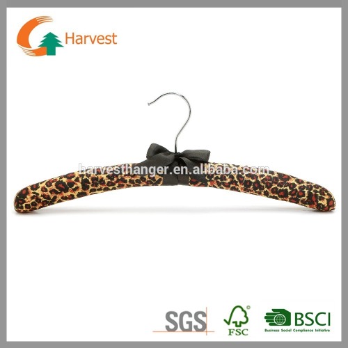 Sexy Leopard Shirt Hanger/Satin Dress/satin padded hanger