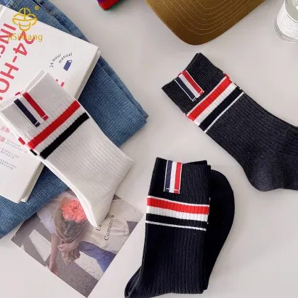 Korean version TB socks children ins high tube socks college wind pile socks