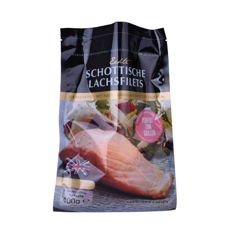 Biodegradable 3 Side Sealed Food Vacuum Frozen Food Packaging Bags