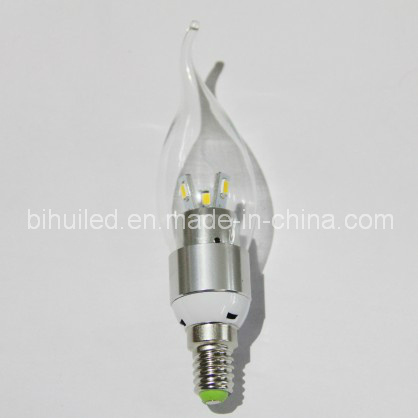 Silvery Candelabra Lamp 3W SMD 5630 (BH-LZ-05)